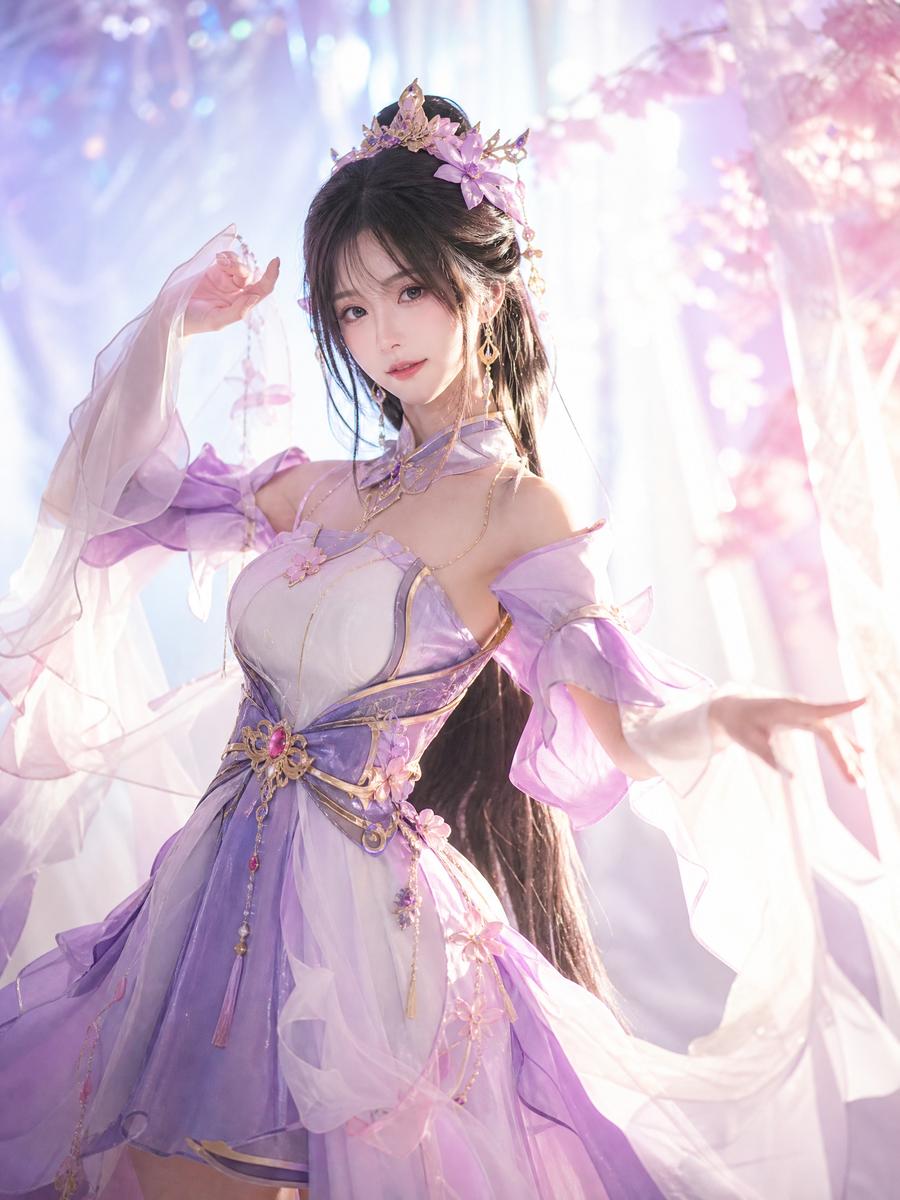 海角 cosplay视频演示：汉服古风造型全过程